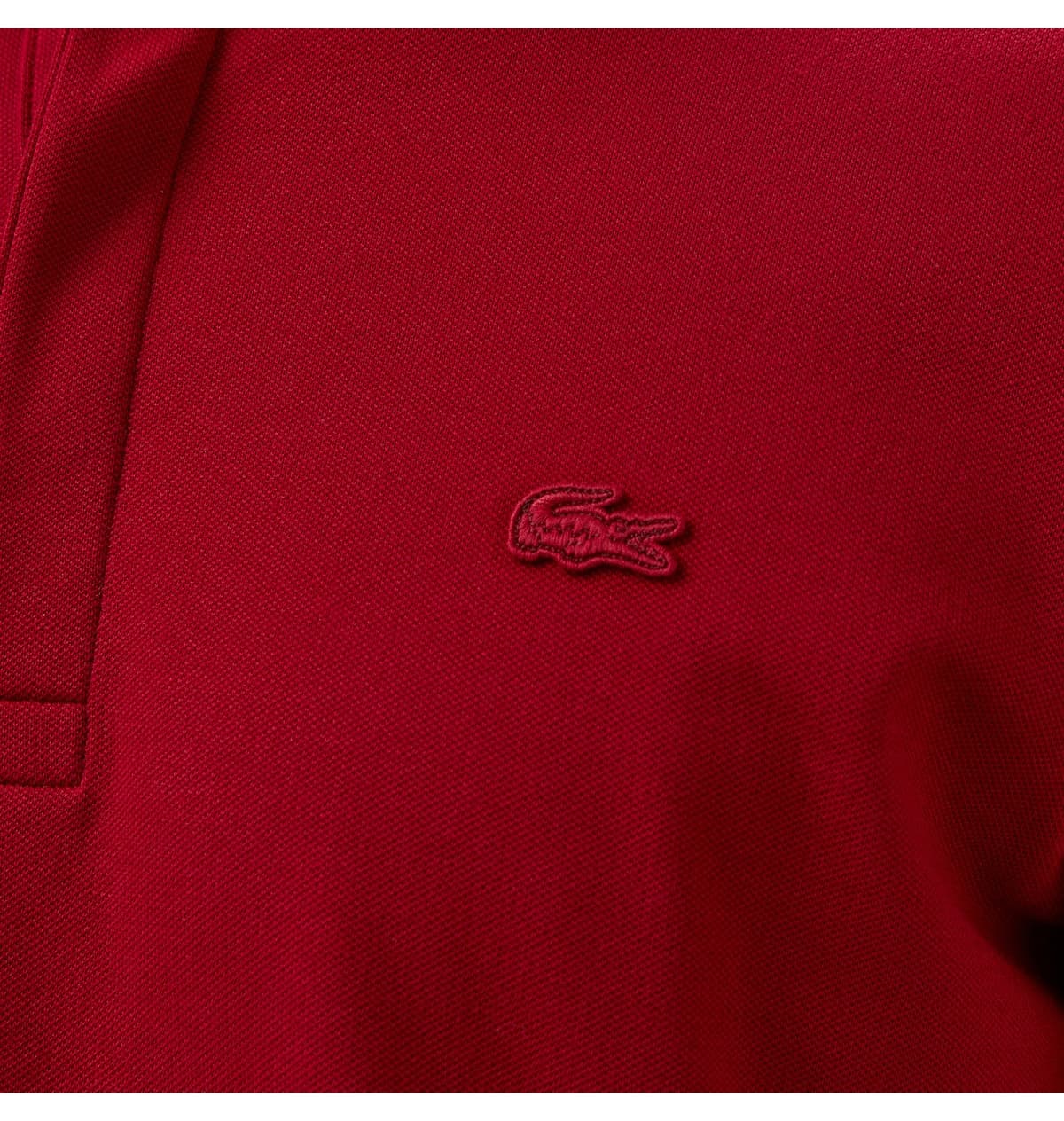 پولوشرت مردانه Lacoste فیت معمولی آستین بلند زرشکی مدل Paris پولوشرت مردانه Lacoste فیت معمولی آستین بلند زرشکی مدل Paris