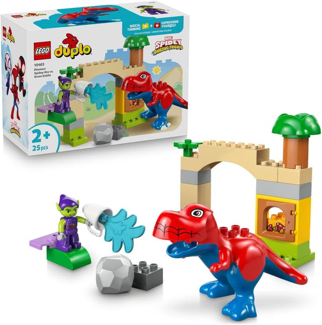لگو 10463 DUPLO Marvel دایناسور Spidey-Rex در برابر گابلین سبز لگو 10463 DUPLO Marvel دایناسور Spidey-Rex در برابر گابلین سبز