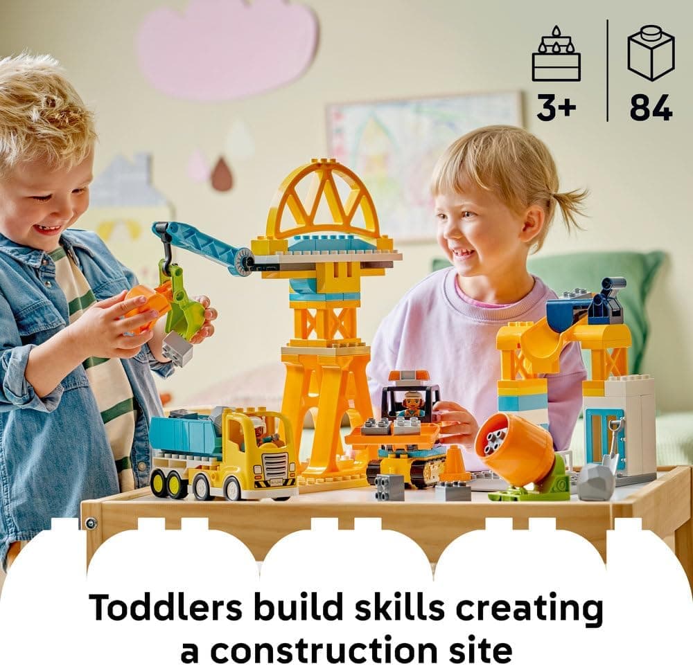 لگو DUPLO کارگاه ساختمانی و وسایل نقلیه 3 in 1 مدل 10476 لگو DUPLO کارگاه ساختمانی و وسایل نقلیه 3 in 1 مدل 10476