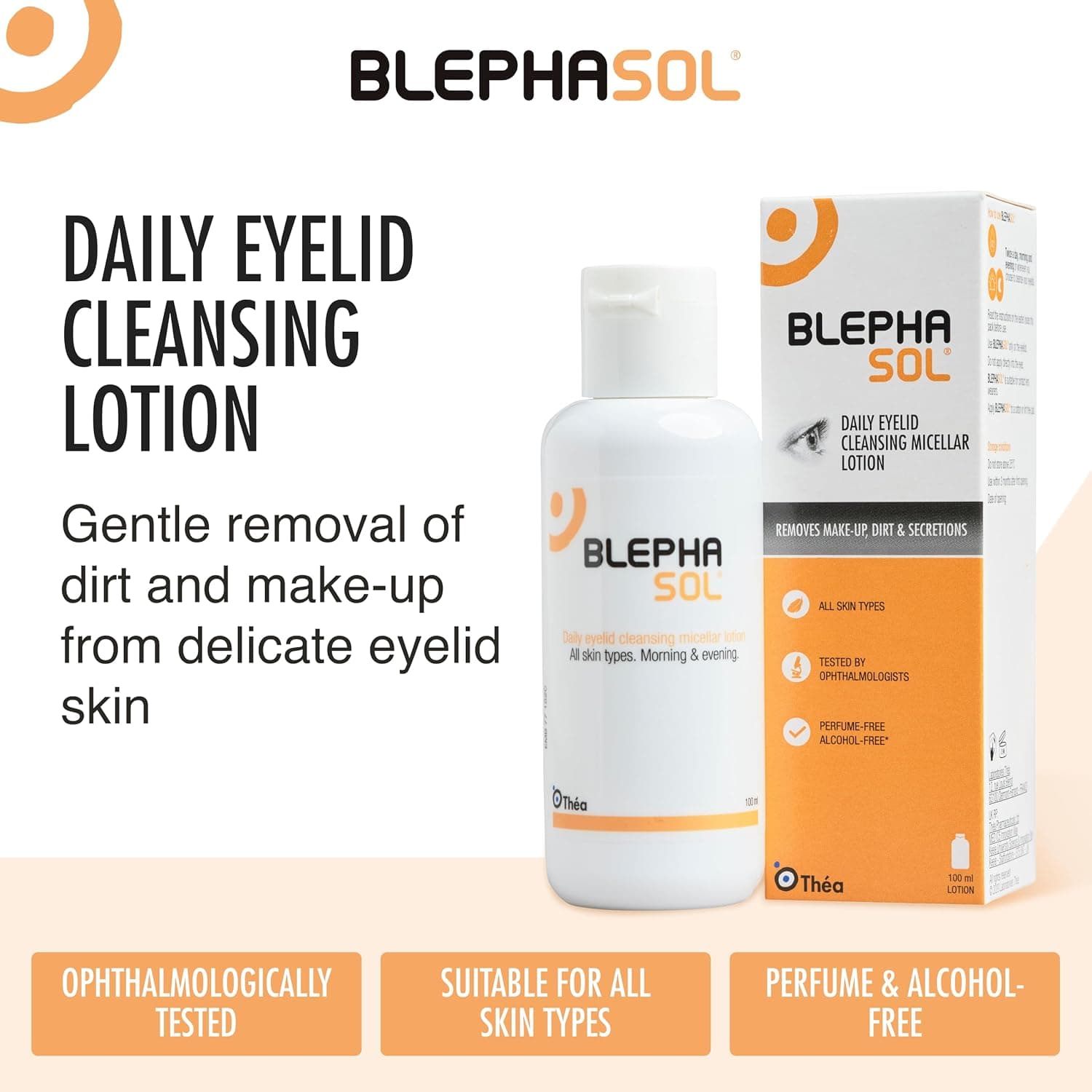 لوسیون چشم پلکهای حساس THEA PHARMA مدل Blephasol (100ml) لوسیون چشم پلکهای حساس THEA PHARMA مدل Blephasol (100ml)