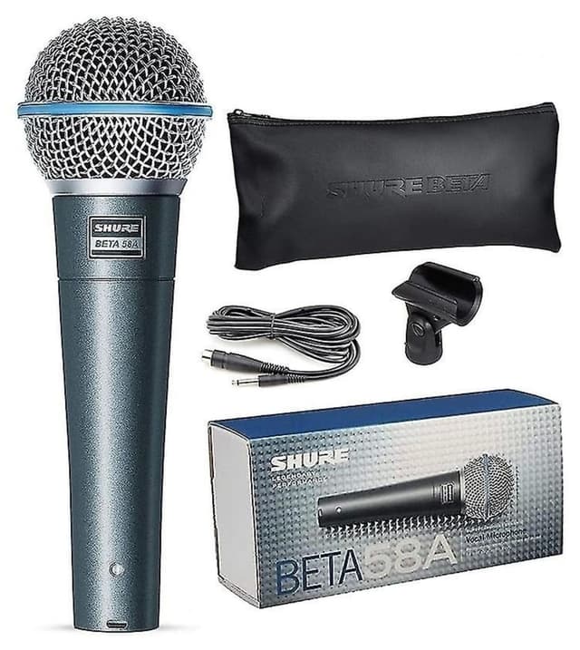 میکروفون داینامیک سوپرکاردیوئید Shure مدل Beta 58a میکروفون داینامیک سوپرکاردیوئید Shure مدل Beta 58a