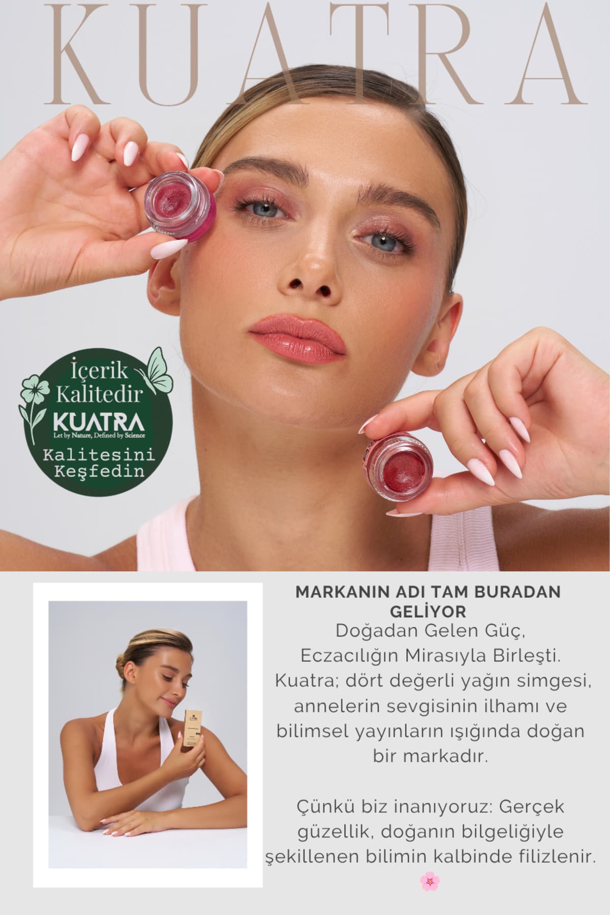 هایلایتر، رژگونه و رژلب Kuatra Calendula Glow هلویی هایلایتر، رژگونه و رژلب Kuatra Calendula Glow هلویی