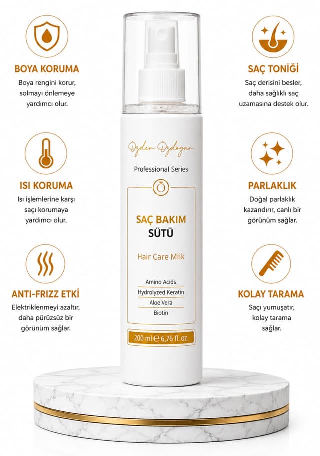 شیر موی تقویتکننده، مغذی و ترمیمکننده ÖZDEN ÖZDOĞAN با Keratin & Biotin 200 ml شیر موی تقویتکننده، مغذی و ترمیمکننده ÖZDEN ÖZDOĞAN با Keratin & Biotin 200 ml