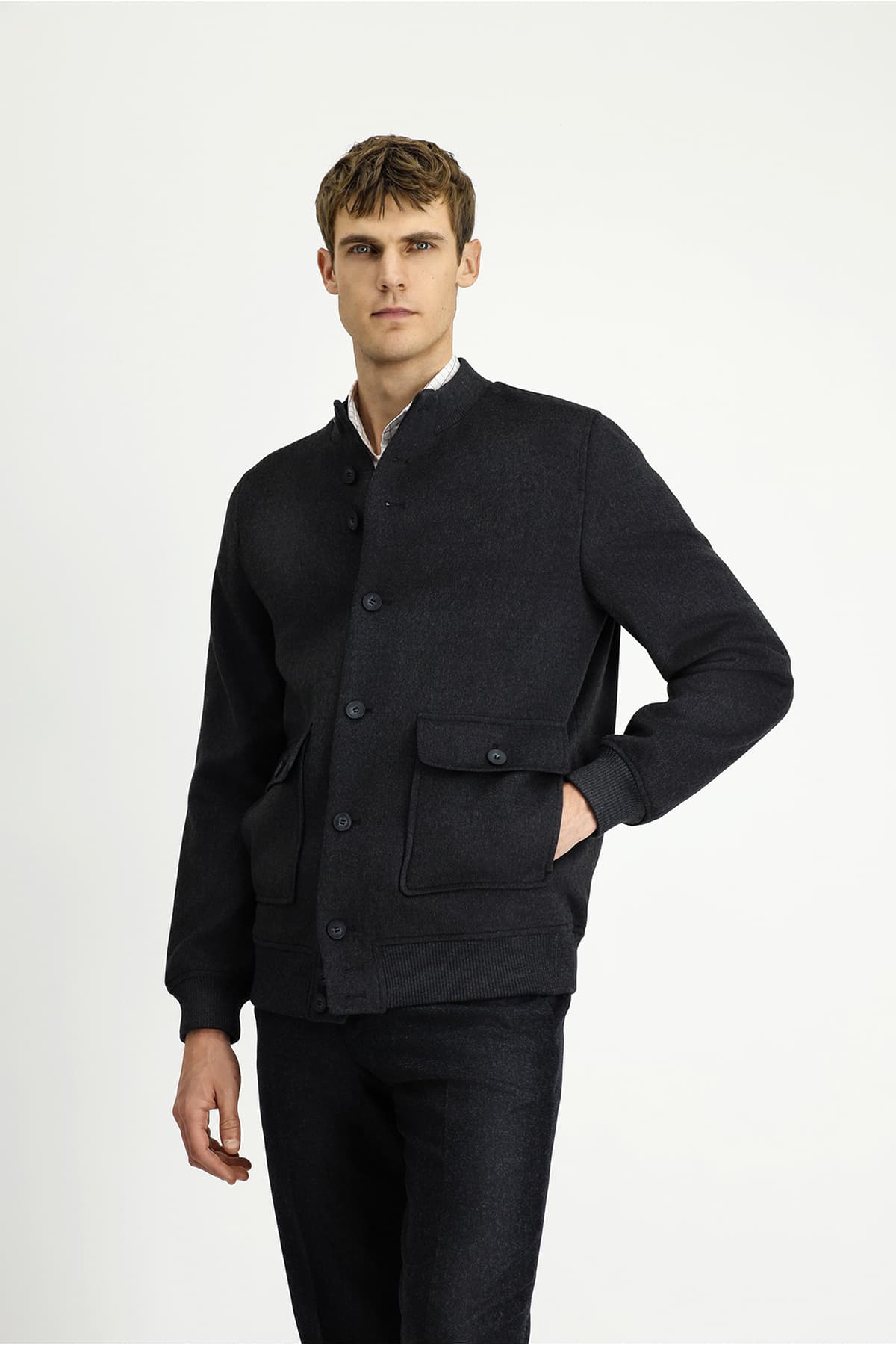 کت بامبر مردانه Kiğılı Slim Fit یقه ایستاده کت بامبر مردانه Kiğılı Slim Fit یقه ایستاده