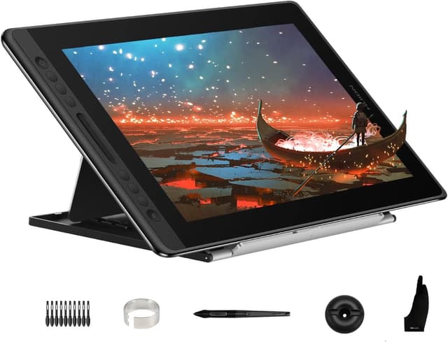 مانیتور طراحی HUION مدل KAMVAS Pro 16 فول لمینیت قلم بدون باتری 15.6 اینچ مانیتور طراحی HUION مدل KAMVAS Pro 16 فول لمینیت قلم بدون باتری 15.6 اینچ