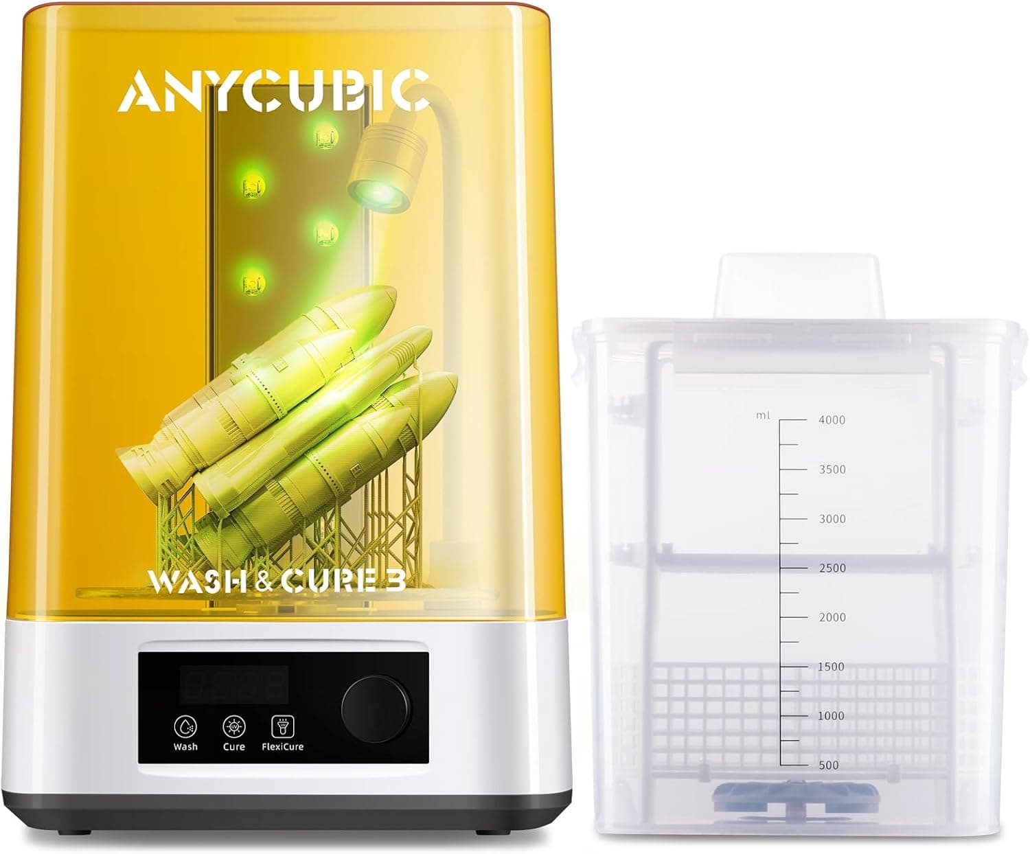 ایستگاه شستشو و پخت ANYCUBIC Wash And Cure 3.0 با چراغ گردنقویی ایستگاه شستشو و پخت ANYCUBIC Wash And Cure 3.0 با چراغ گردنقویی
