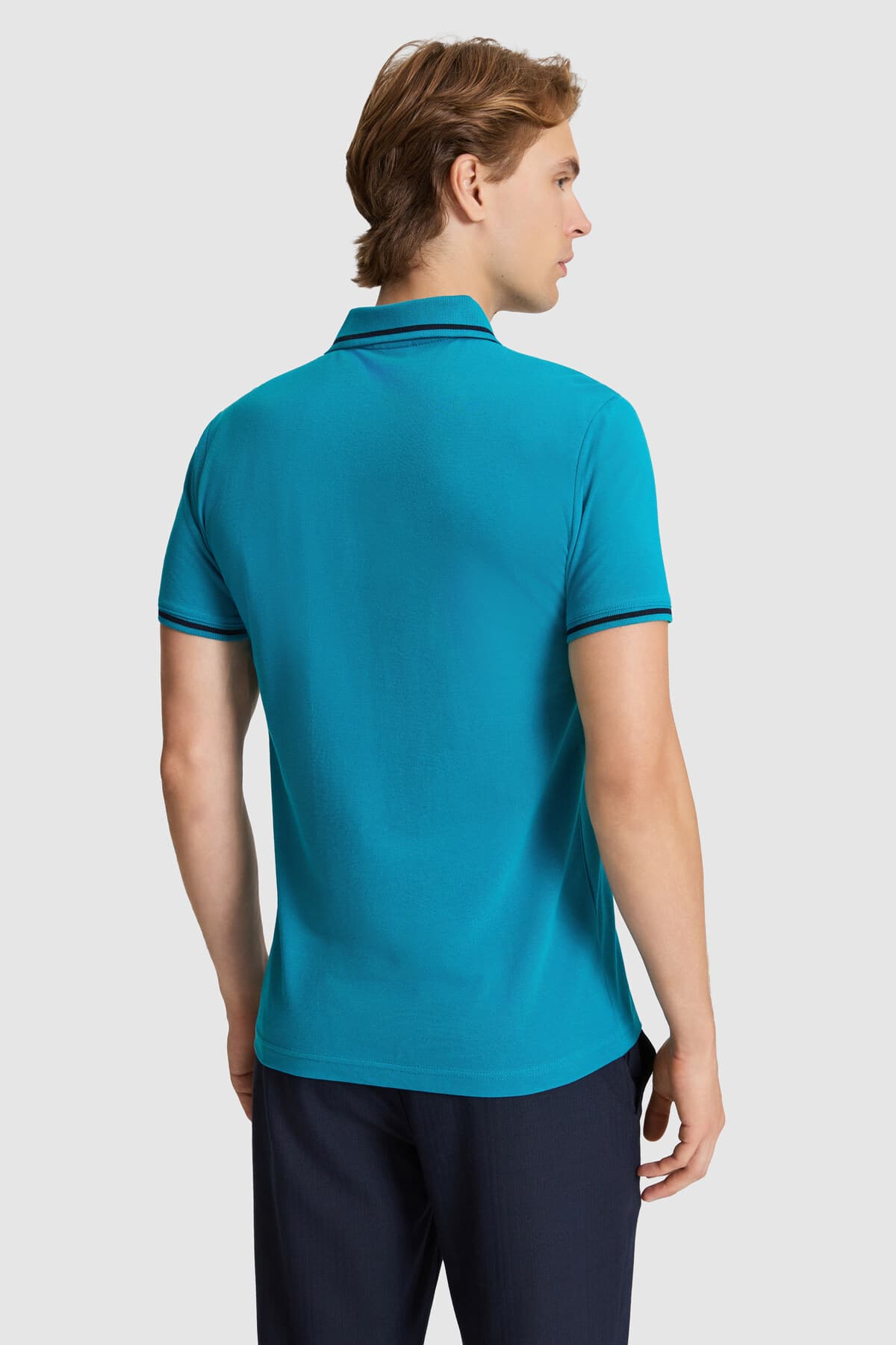 تیشرت مردانه U.S. Polo Assn. یقه پولو اسلیم فیت پترولی مدل 50326975-VR102 تیشرت مردانه U.S. Polo Assn. یقه پولو اسلیم فیت پترولی مدل 50326975-VR102