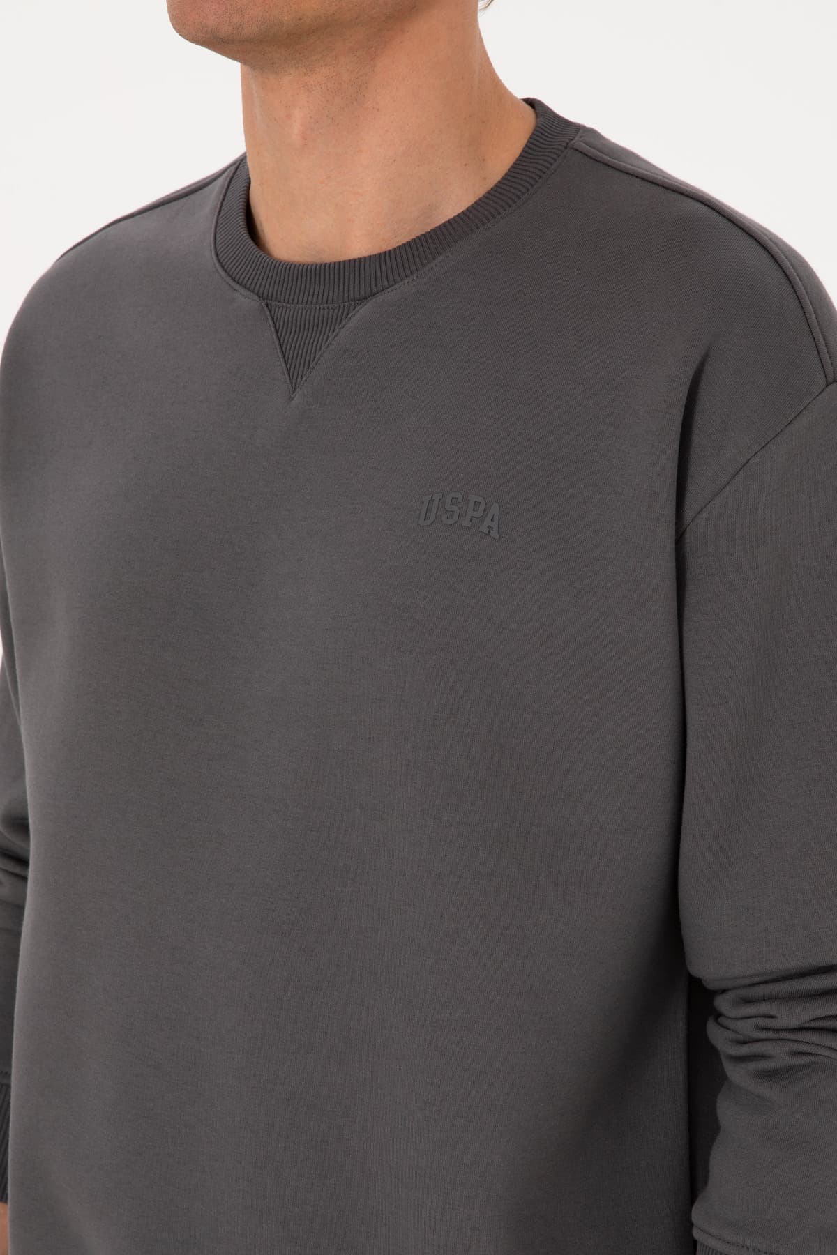 سوئیتشرت مردانه U.S. Polo Assn. یقه گرد فیت راحت خاکستری مدل 50313757-VR024 سوئیتشرت مردانه U.S. Polo Assn. یقه گرد فیت راحت خاکستری مدل 50313757-VR024