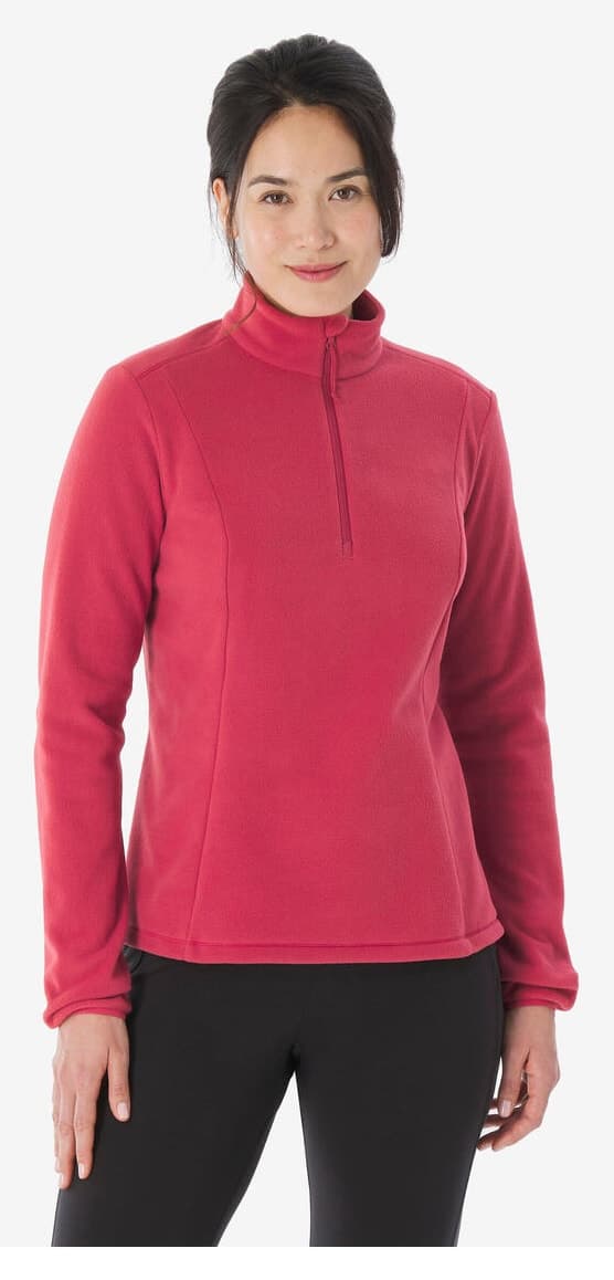 کاپشن پولار زنانه Decathlon Quechua اوتدور صورتی مدل MH100 کاپشن پولار زنانه Decathlon Quechua اوتدور صورتی مدل MH100