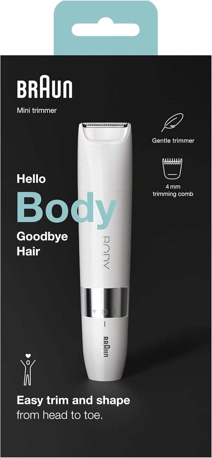 ماشین تریمر مینی بدن Braun مدل BS1000 شانه تنظیم، باتری و برس تمیزکننده ماشین تریمر مینی بدن Braun مدل BS1000 شانه تنظیم، باتری و برس تمیزکننده