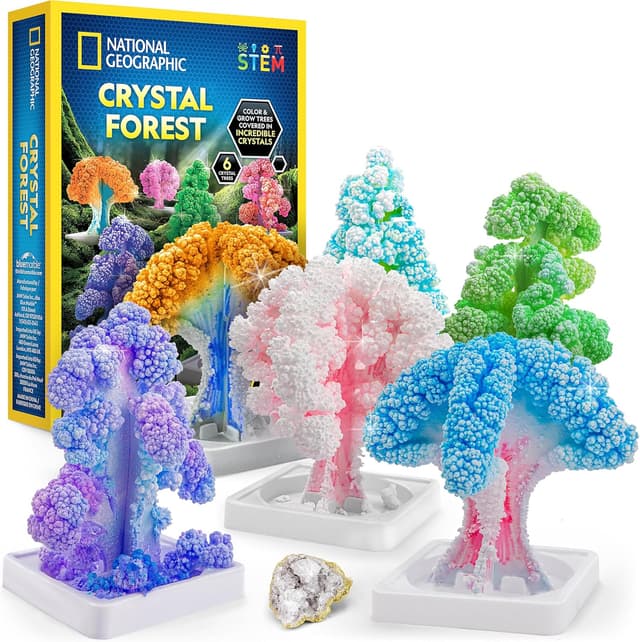 کیت پرورش کریستال کودک Blue Marble NATIONAL GEOGRAPHIC با لوازم هنری و نمونه ژئود، پرورش 6 درخت کریستالی در 6 ساعت کیت پرورش کریستال کودک Blue Marble NATIONAL GEOGRAPHIC با لوازم هنری و نمونه ژئود، پرورش 6 درخت کریستالی در 6 ساعت