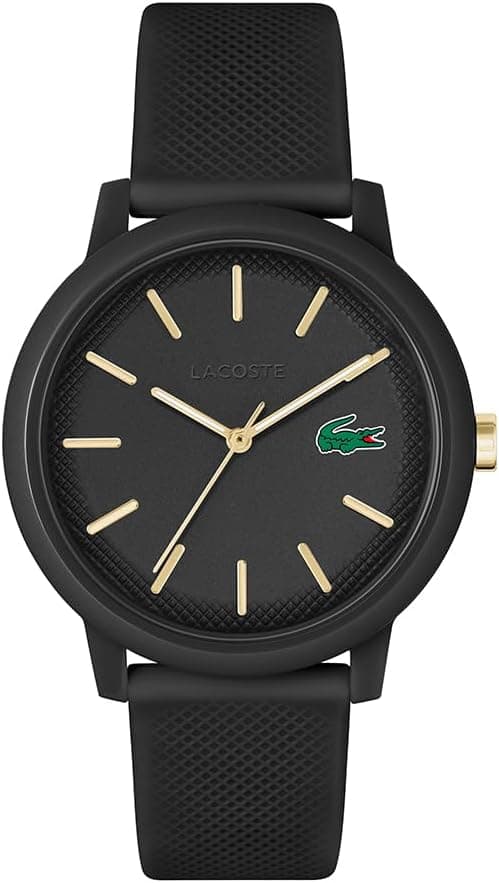 ساعت مچی کوارتز آنالوگ مردانه Lacoste بند سیلیکونی بافت Petit Piqué مدل 12.12 ساعت مچی کوارتز آنالوگ مردانه Lacoste بند سیلیکونی بافت Petit Piqué مدل 12.12