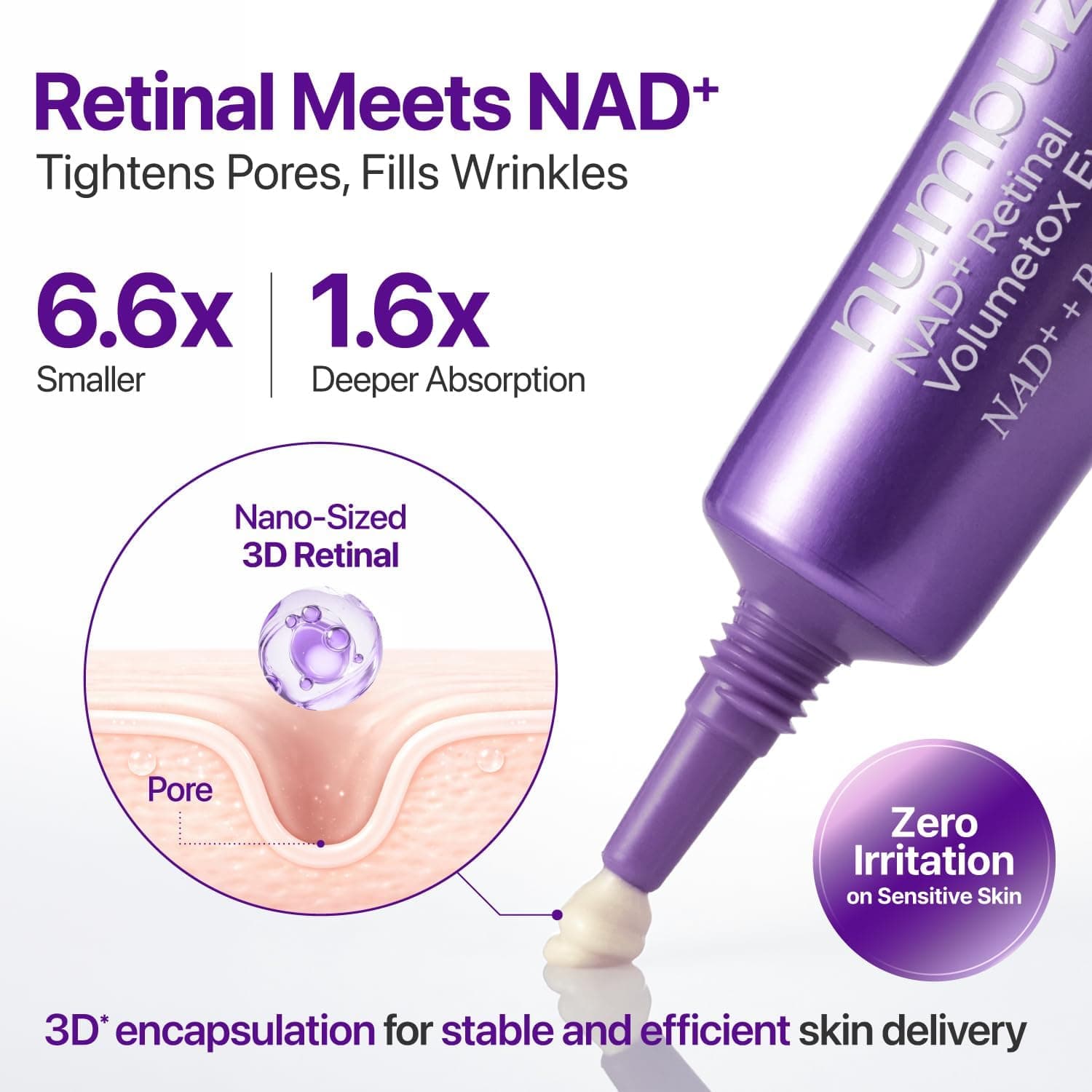 کرم دور چشم numbuzin مدل No.9 Nad+ Retinal Volumetox کرم دور چشم numbuzin مدل No.9 Nad+ Retinal Volumetox