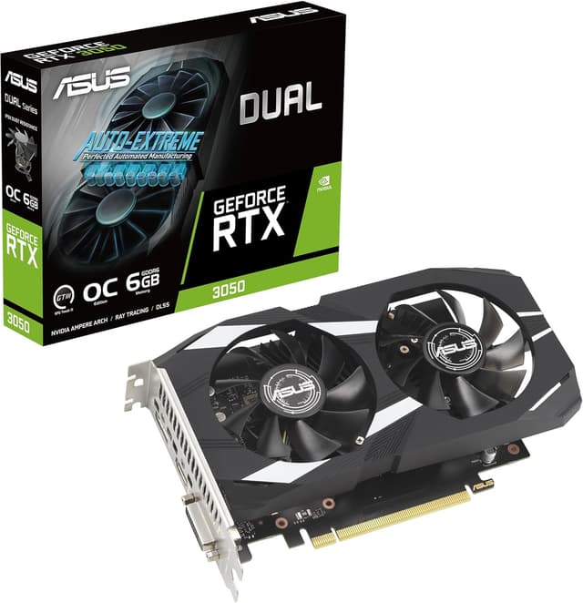 کارت گرافیک ASUS Dual GeForce RTX 3050 OC 6GB مدل DUAL-RTX3050-O6G کارت گرافیک ASUS Dual GeForce RTX 3050 OC 6GB مدل DUAL-RTX3050-O6G