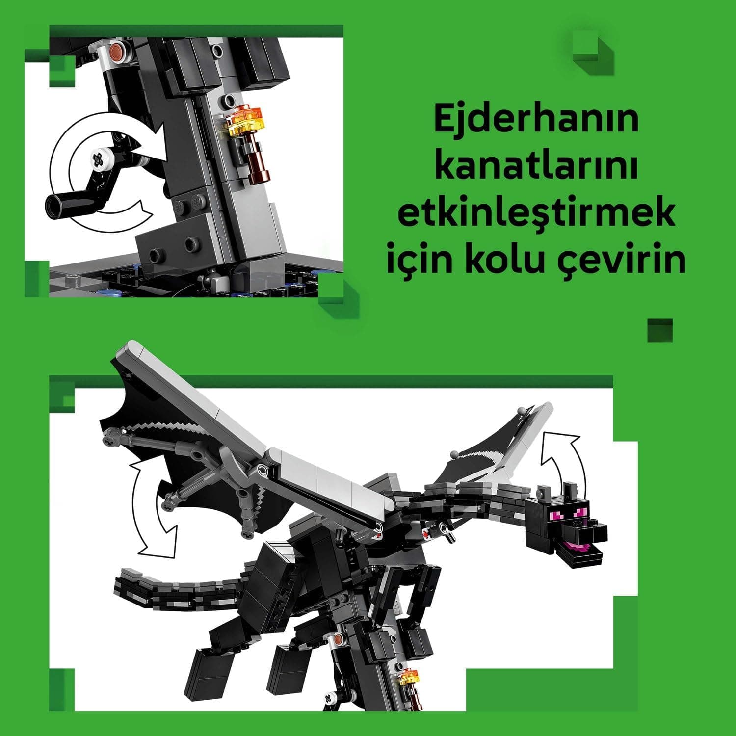 لگو Minecraft Ender Dragon مدل 21595 لگو Minecraft Ender Dragon مدل 21595