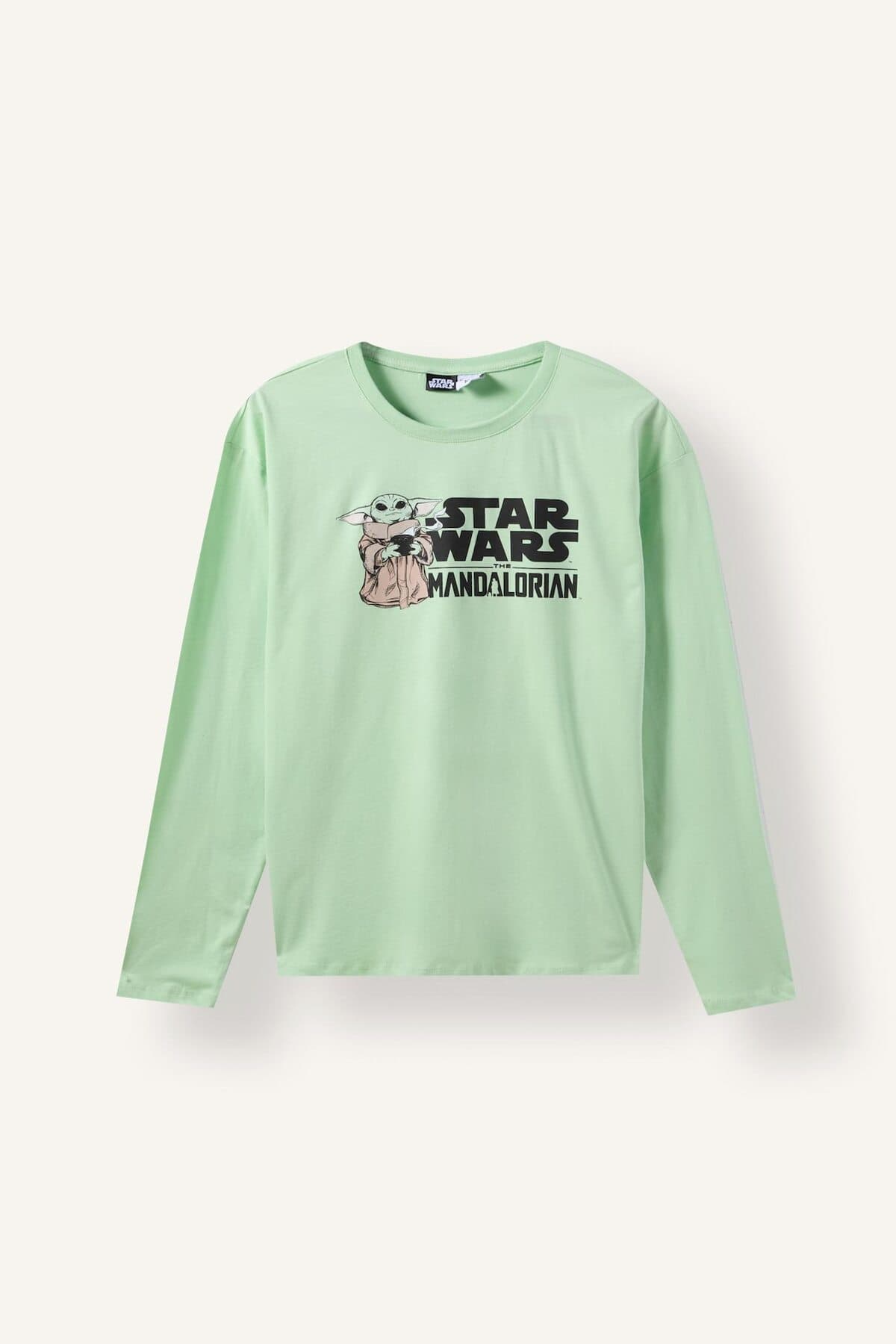 ست پیجامه مردانه Defacto نخی طرح Star Wars-Mandalorian آستین بلند شلوار بلند مدل F7497AX25AU ست پیجامه مردانه Defacto نخی طرح Star Wars-Mandalorian آستین بلند شلوار بلند مدل F7497AX25AU