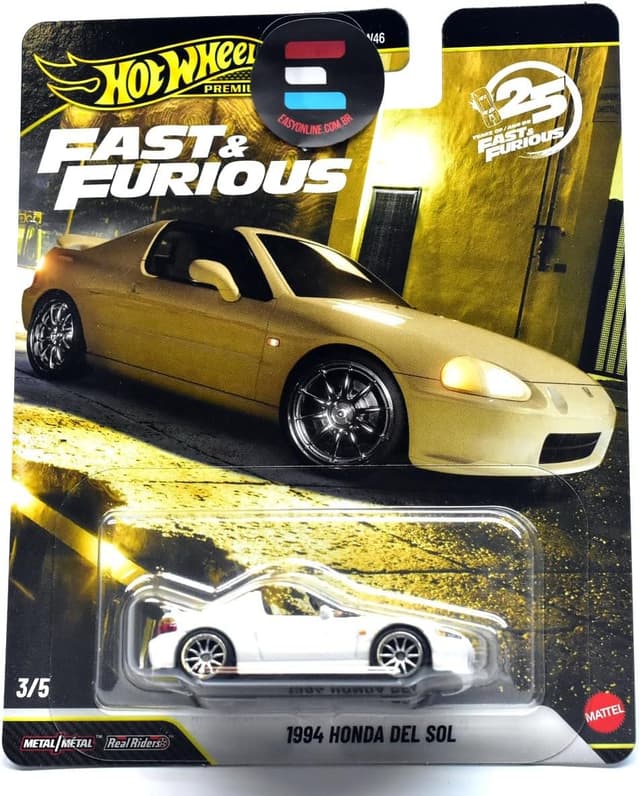خودروی کلکسیونی Hot Wheels فلزی مقیاس 1:64 با الهام از Hızlı ve Öfkeli مدل 1994 Honda del Sol JHW63 خودروی کلکسیونی Hot Wheels فلزی مقیاس 1:64 با الهام از Hızlı ve Öfkeli مدل 1994 Honda del Sol JHW63