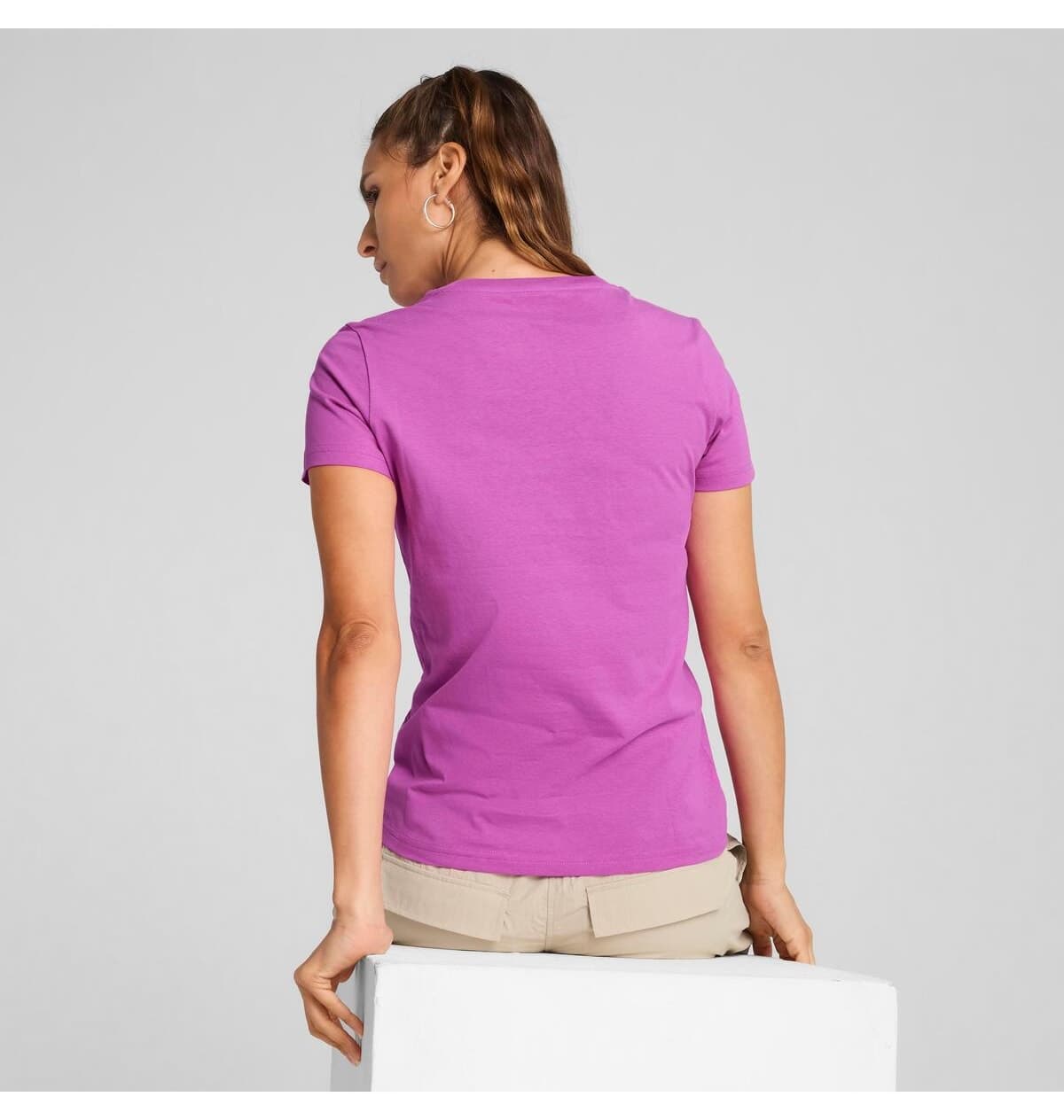 تیشرت زنانه Puma ESS ELEVATED بنفش مدل 69089489 تیشرت زنانه Puma ESS ELEVATED بنفش مدل 69089489