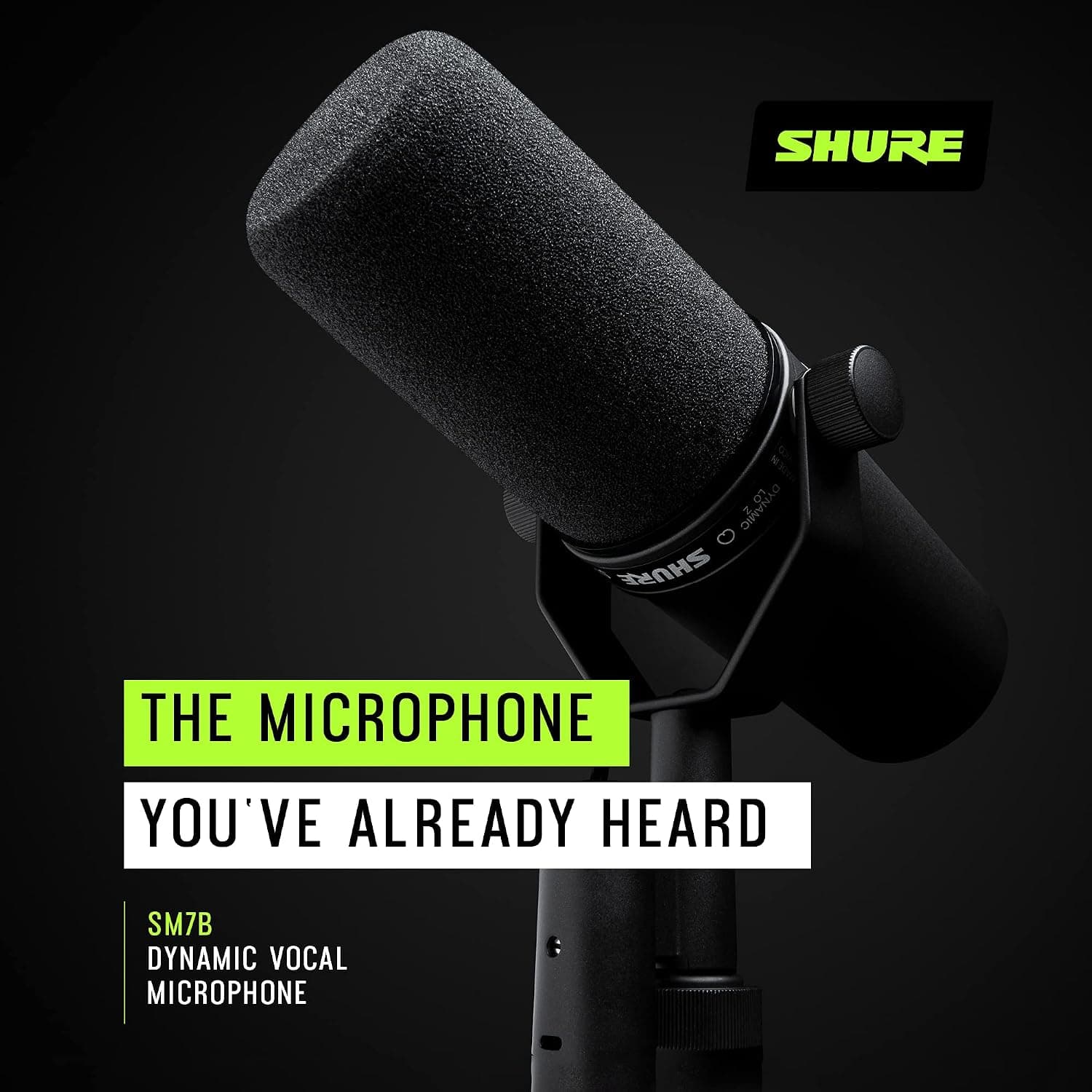 میکروفون استودیویی کاردیود داینامیک Shure مشکی مدل SM7B میکروفون استودیویی کاردیود داینامیک Shure مشکی مدل SM7B