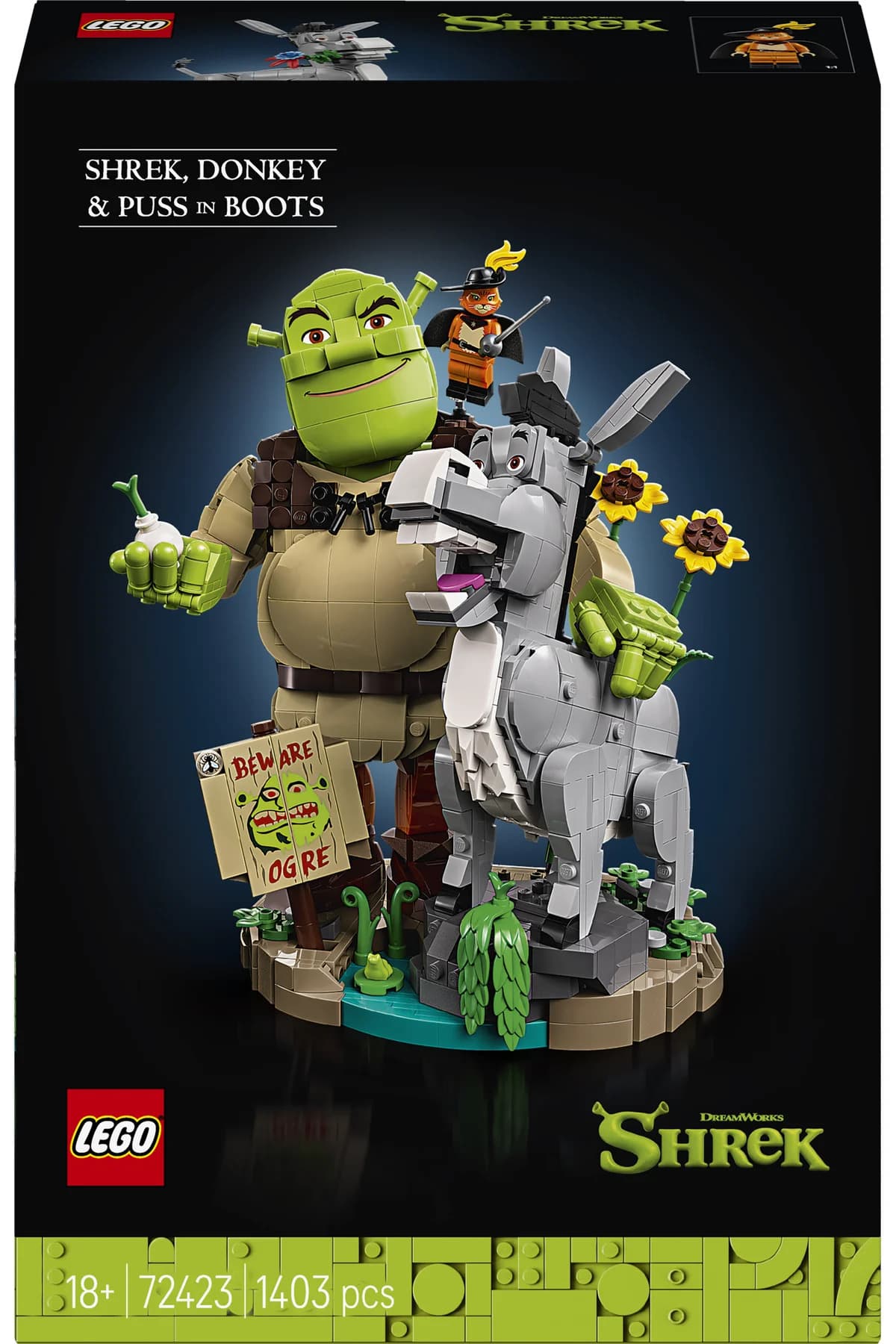 لگو Shrek بزرگسالان با 1403 قطعه مدل 72423 لگو Shrek بزرگسالان با 1403 قطعه مدل 72423