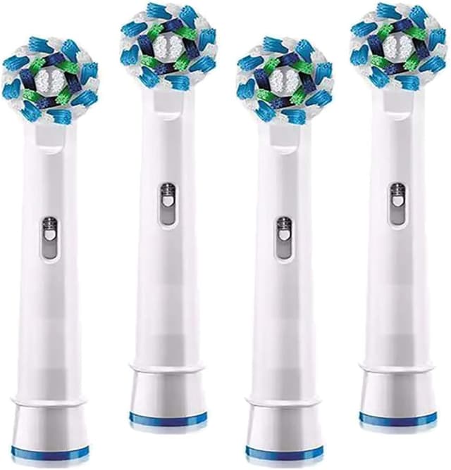 سری یدک مسواک SCIENISH سازگار با دستگاههای Oral-B با طراحی Cross Action، 4 عدد سری یدک مسواک SCIENISH سازگار با دستگاههای Oral-B با طراحی Cross Action، 4 عدد