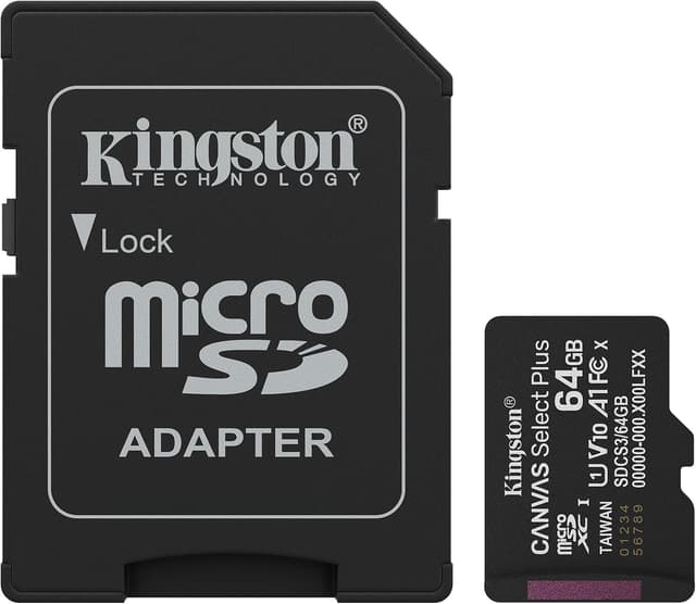 کارت حافظه microSDXC برند Kingston سری Canvas Select Plus 64GB همراه آداپتور مدل SDCS3/64GB کارت حافظه microSDXC برند Kingston سری Canvas Select Plus 64GB همراه آداپتور مدل SDCS3/64GB
