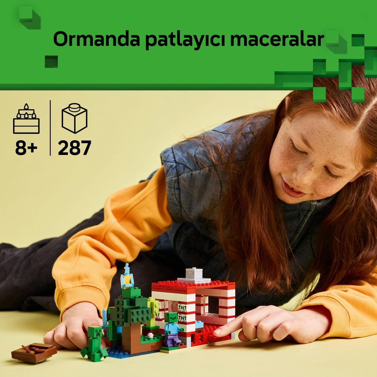 لگو Minecraft خانه بزرگ جنگلی TNT مدل 21275 لگو Minecraft خانه بزرگ جنگلی TNT مدل 21275