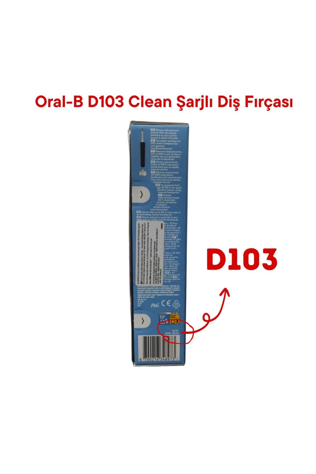 مسواک برقی Oral-B Clean Cross Actıon مشکی مدل D103 مسواک برقی Oral-B Clean Cross Actıon مشکی مدل D103