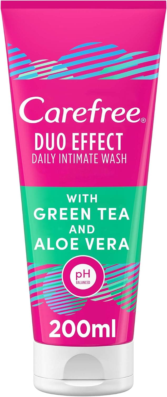 شوینده بهداشتی بانوان Carefree Duo Effect روزانه با چای سبز و آلوئهورا 200ml شوینده بهداشتی بانوان Carefree Duo Effect روزانه با چای سبز و آلوئهورا 200ml