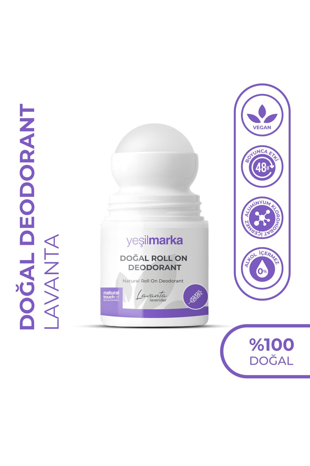 دئودورانت رولآن yeşilmarka با رایحه اسطوخودوس ضد بوی تعریق 50 ml دئودورانت رولآن yeşilmarka با رایحه اسطوخودوس ضد بوی تعریق 50 ml