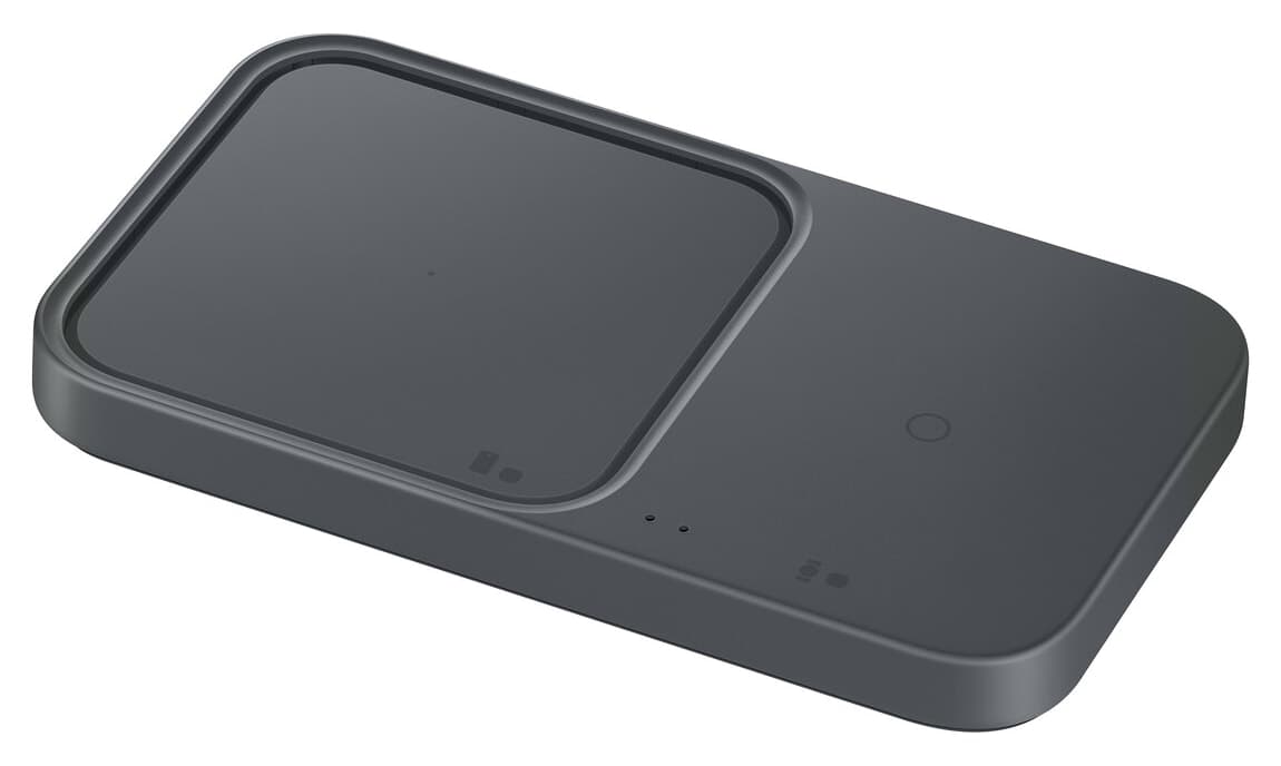 شارژر بیسیم دوتایی سریع Samsung مدل EP P5400T خاکستری تیره شارژر بیسیم دوتایی سریع Samsung مدل EP P5400T خاکستری تیره