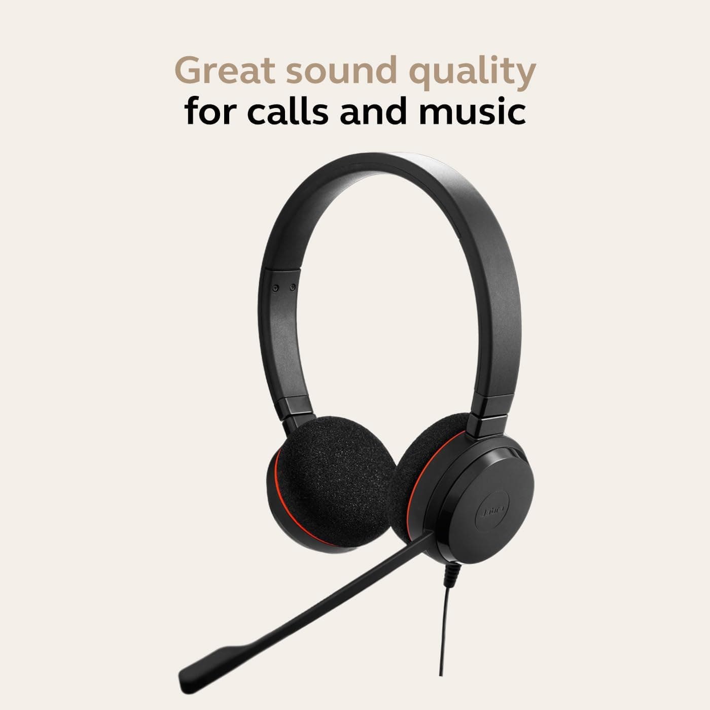 هدست استریو Jabra با گواهی Microsoft، حذف نویز غیرفعال و کنترل USB C مدل Evolve 20 هدست استریو Jabra با گواهی Microsoft، حذف نویز غیرفعال و کنترل USB C مدل Evolve 20