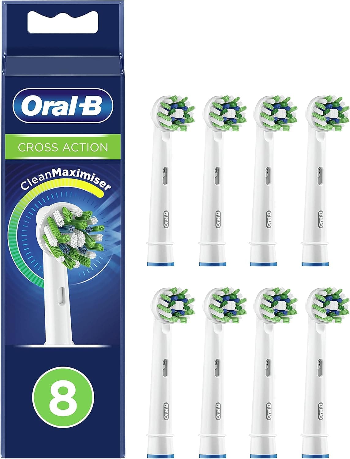 سری یدک مسواک Oral-B با الیاف CleanMaximiser، مدل CrossAction، 10 عددی سری یدک مسواک Oral-B با الیاف CleanMaximiser، مدل CrossAction، 10 عددی