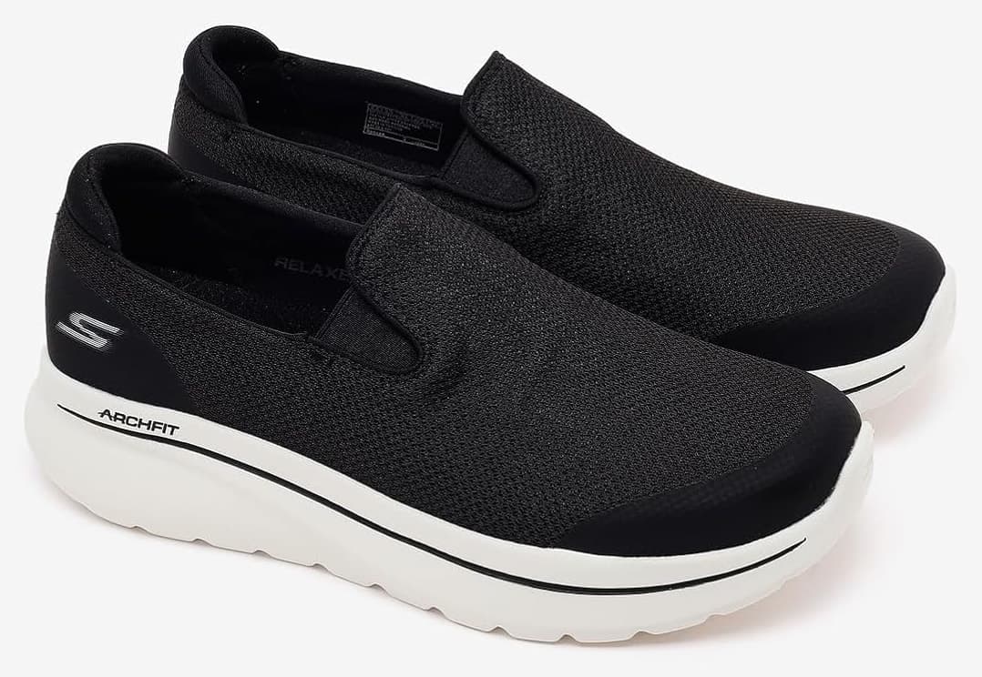 کفش پیادهروی مردانه Skechers Go Walk Arch Fıt N-Joy-Talen مشکی مدل 217074Tk Bkw کفش پیادهروی مردانه Skechers Go Walk Arch Fıt N-Joy-Talen مشکی مدل 217074Tk Bkw