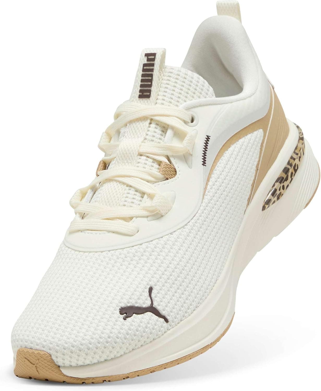 کفش دویدن زنانه PUMA Softride Charm Animal Wns سفید گرم و قهوهای شکلاتی 38 کفش دویدن زنانه PUMA Softride Charm Animal Wns سفید گرم و قهوهای شکلاتی 38