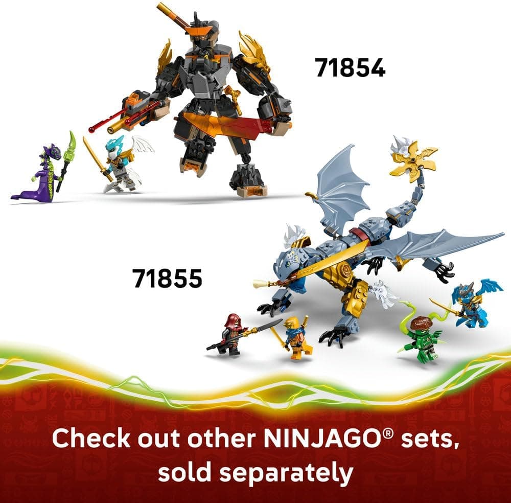 لگو NINJAGO Cole's Mission Mech & Dragon Zane مدل 71854 لگو NINJAGO Cole's Mission Mech & Dragon Zane مدل 71854