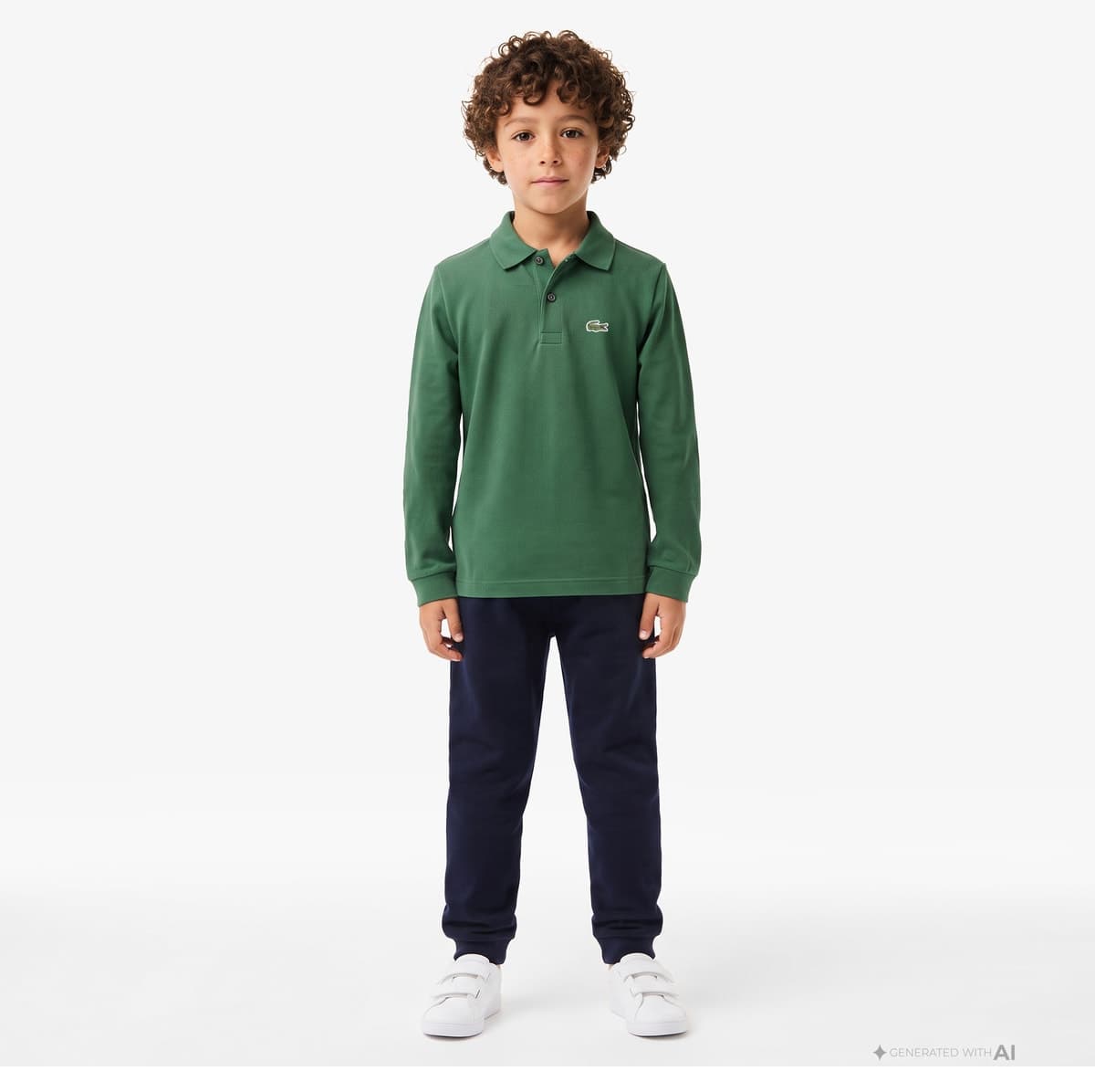 پولوشرت پسرانه آستین بلند سبز Lacoste پولوشرت پسرانه آستین بلند سبز Lacoste