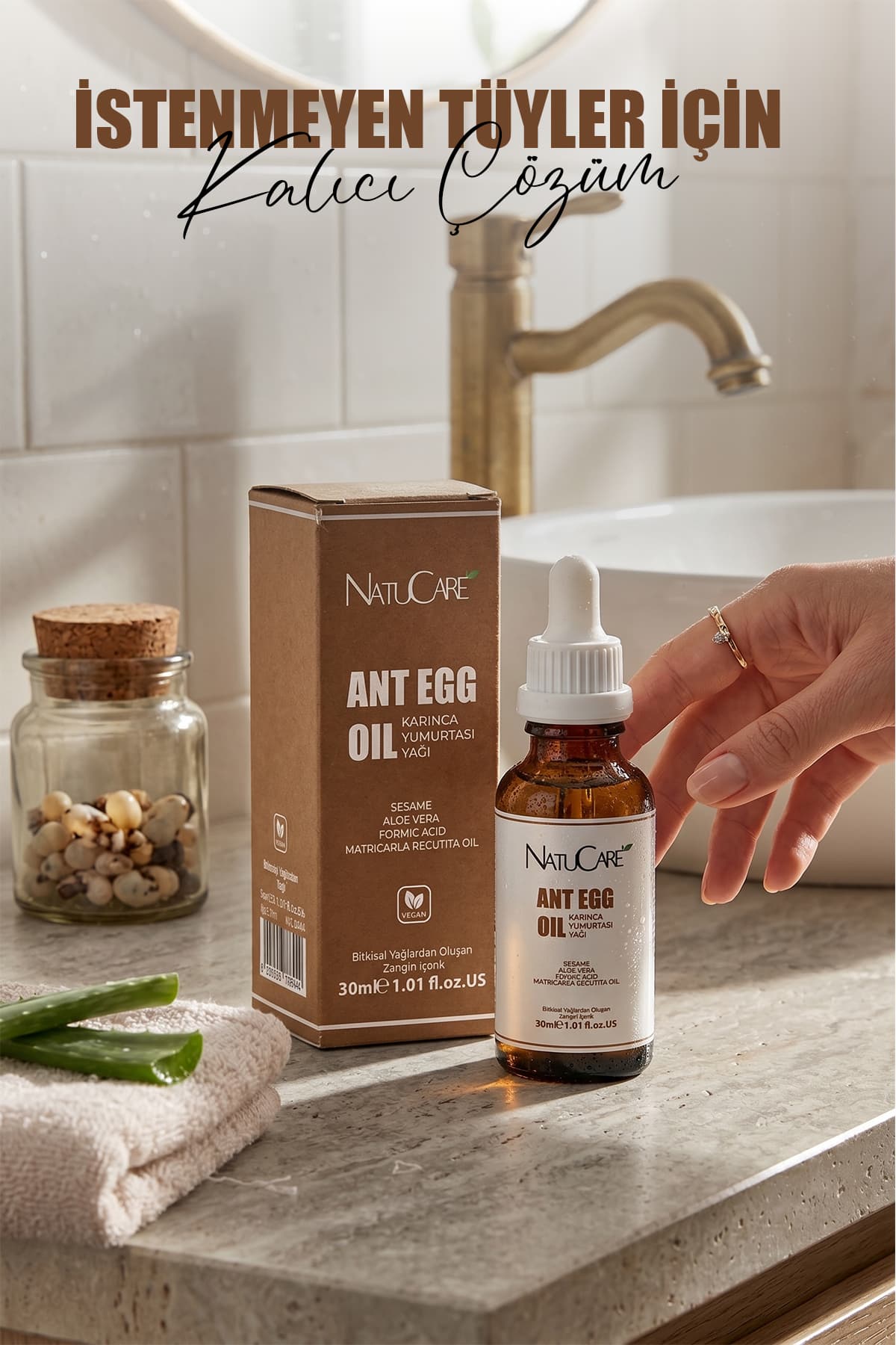 سرم NatuCare کاهشدهنده و برطرفکننده مو با تخم مورچه نمرسان 30ML 2'Lİ SET سرم NatuCare کاهشدهنده و برطرفکننده مو با تخم مورچه نمرسان 30ML 2'Lİ SET