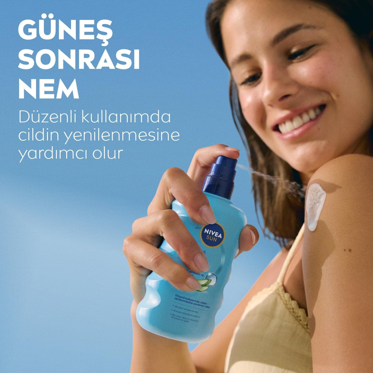 اسپری بدن خنککننده پس از آفتاب NIVEA SUN آلوئه ورا 200ml اسپری بدن خنککننده پس از آفتاب NIVEA SUN آلوئه ورا 200ml