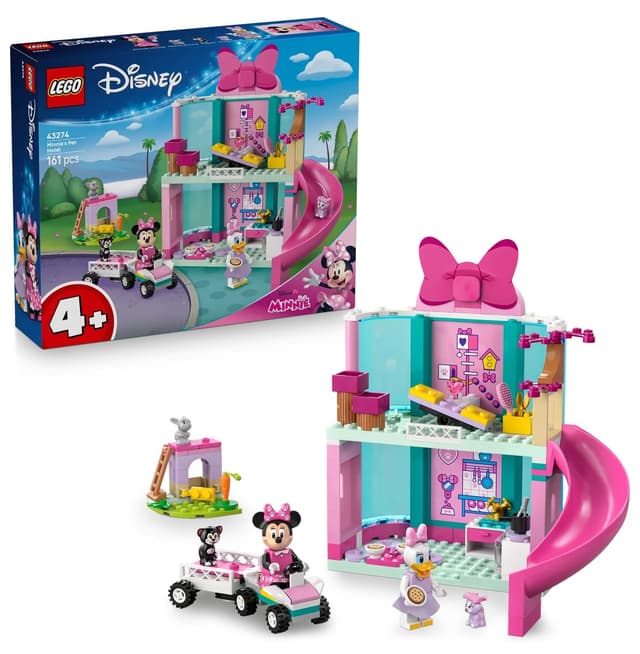 لگو 43274 کودکان بالای ۴ سال هتل حیوانات خانگی Disney Minnie، 161 قطعه لگو 43274 کودکان بالای ۴ سال هتل حیوانات خانگی Disney Minnie، 161 قطعه