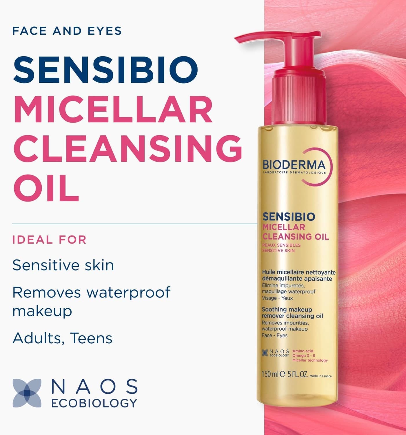 روغن پاککننده میسلار صورت Bioderma Sensibio با فرمول اکوبیولوژیک میسلار روغن پاککننده میسلار صورت Bioderma Sensibio با فرمول اکوبیولوژیک میسلار