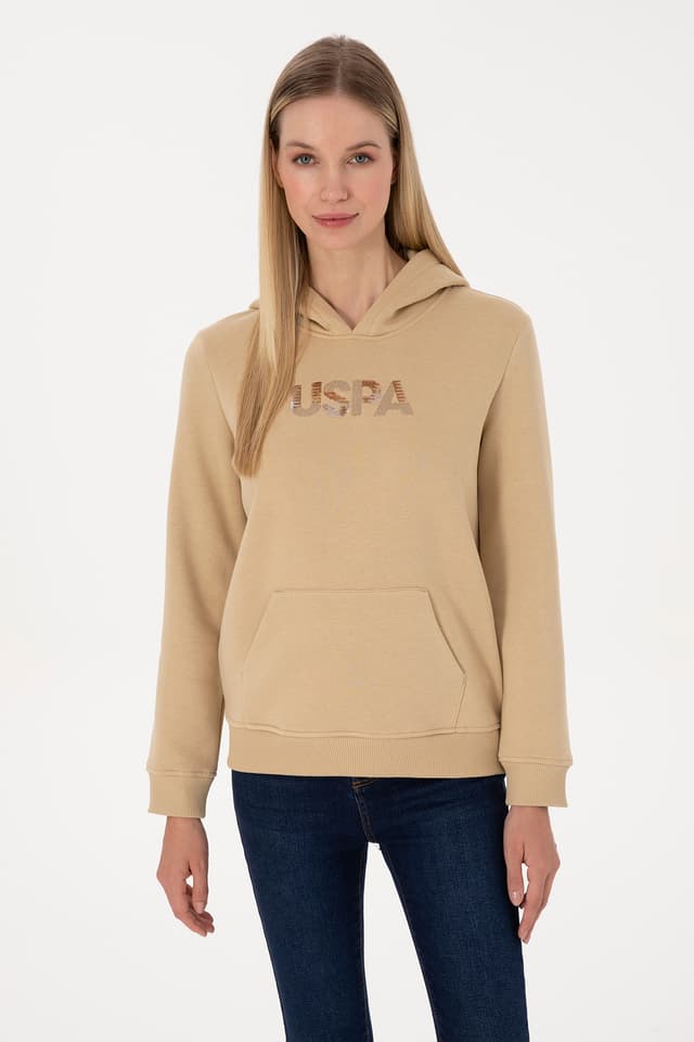 سوئیشرت زنانه U.S. Polo Assn. با کلاه شنی مدل 50307711-VR085 سوئیشرت زنانه U.S. Polo Assn. با کلاه شنی مدل 50307711-VR085