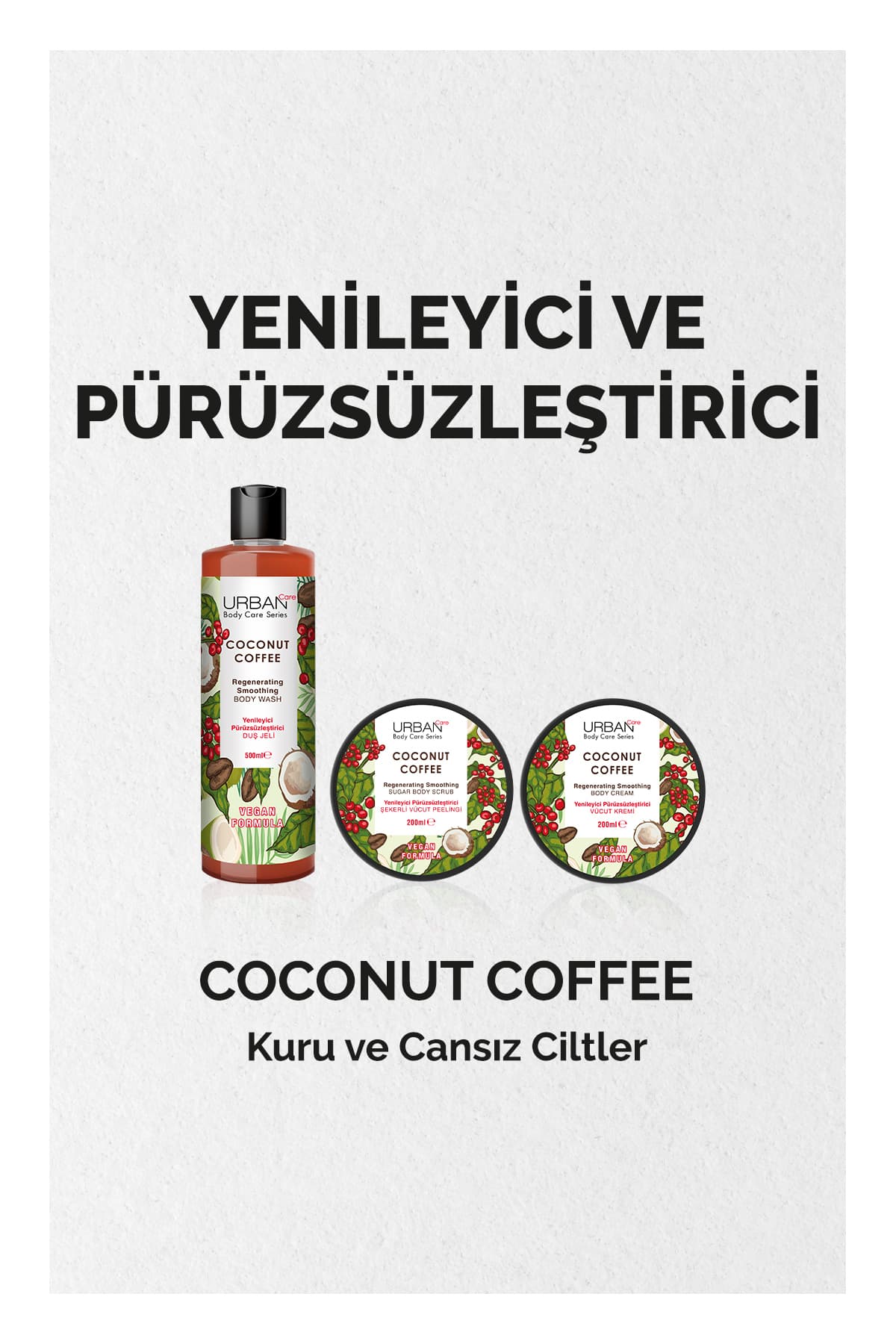 ژل دوش زنانه Urban Care نارگیل و قهوه، تازهکننده و نرمکننده 500 ml وگان ژل دوش زنانه Urban Care نارگیل و قهوه، تازهکننده و نرمکننده 500 ml وگان