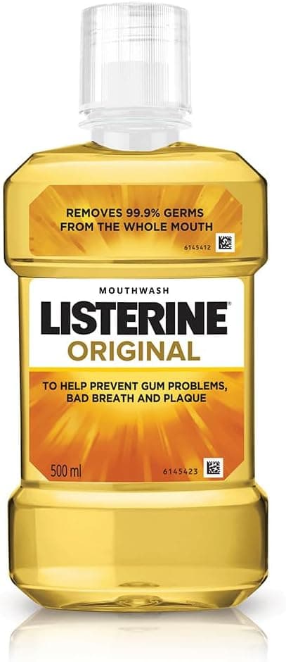دهانشویه Listerine مایع Original حذف ۹۹.۹ درصد میکروب 500ml دهانشویه Listerine مایع Original حذف ۹۹.۹ درصد میکروب 500ml