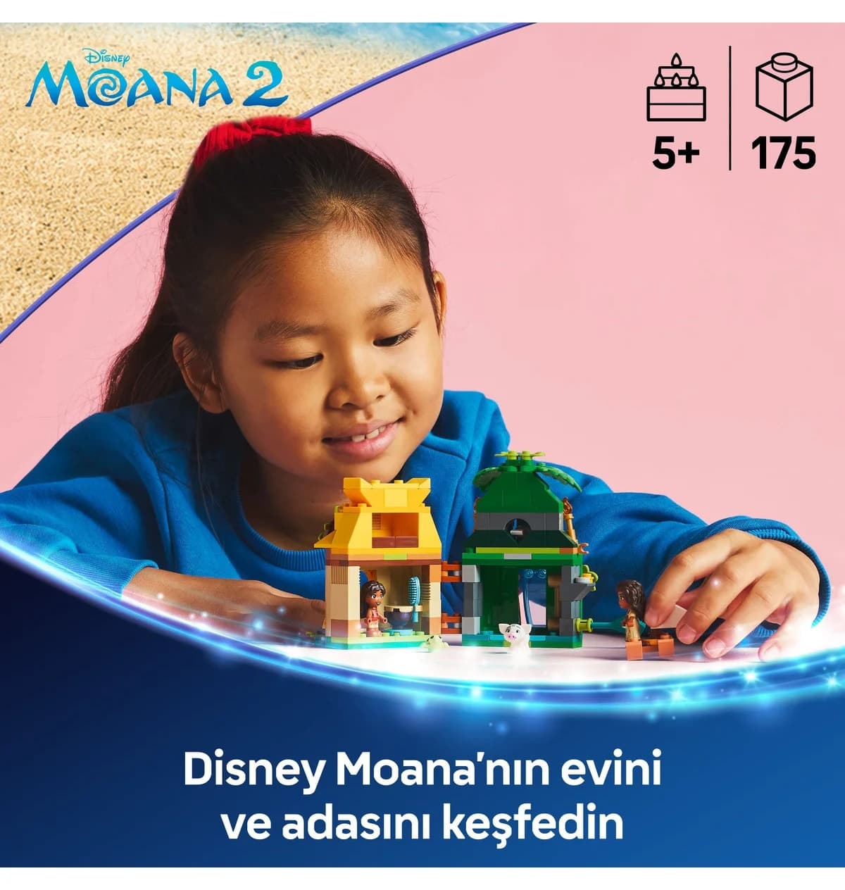 لگو Disney Princess سرگرمی جزیره Moana مدل 43260 لگو Disney Princess سرگرمی جزیره Moana مدل 43260