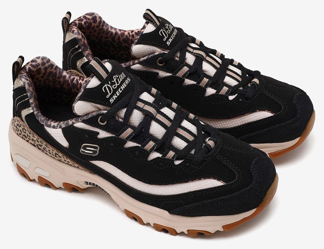 کفش اسنیکر زنانه Skechers مشکی D'lites مدل 150877 BLK کفش اسنیکر زنانه Skechers مشکی D'lites مدل 150877 BLK