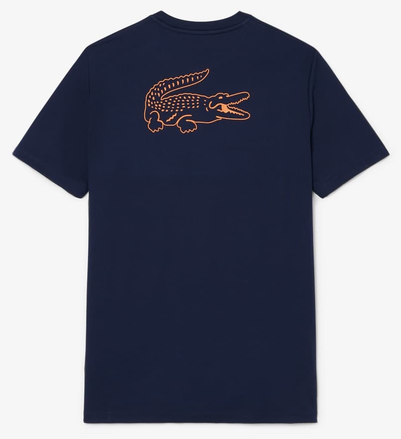 تیشرت مردانه Lacoste SPORT یقه گرد فیت معمولی چاپدار سرمهای تیشرت مردانه Lacoste SPORT یقه گرد فیت معمولی چاپدار سرمهای