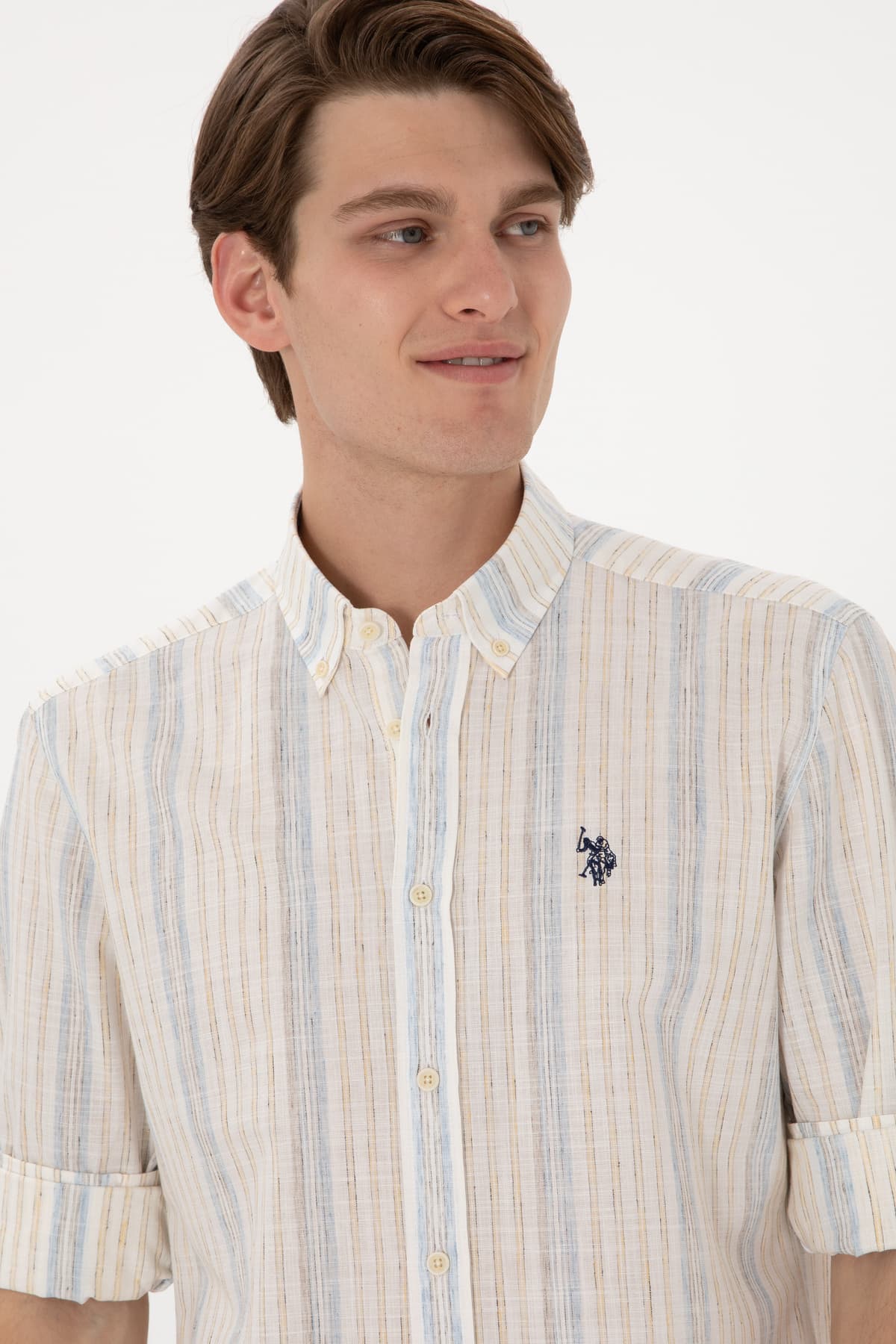 پیراهن مردانه U.S. Polo Assn. سفید آستینبلند مدل 50306289-VR013 پیراهن مردانه U.S. Polo Assn. سفید آستینبلند مدل 50306289-VR013