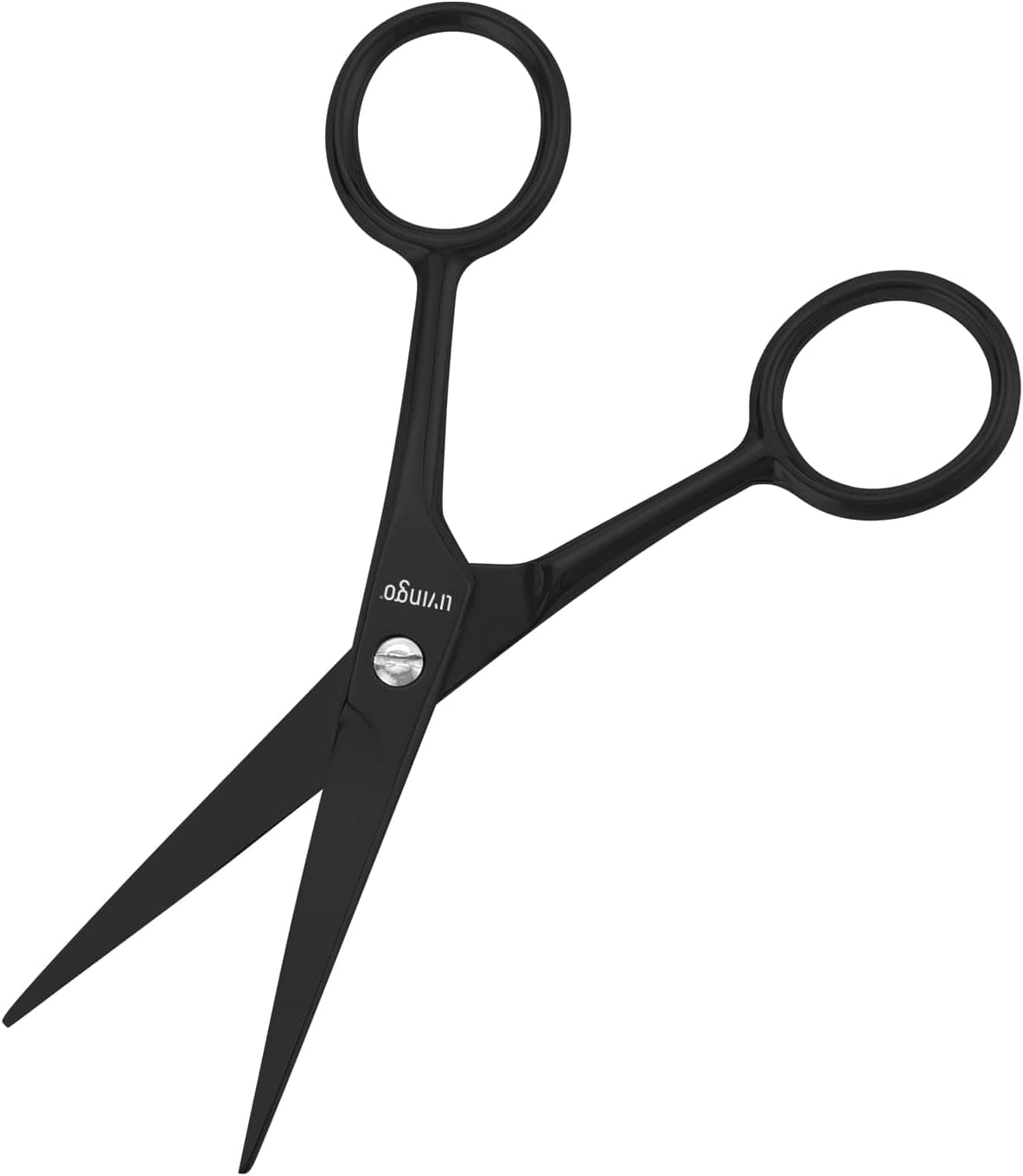 قیچی تیز اصلاح ریش مردانه LIVINGO مشکی 4.5 Inch همراه شانه قیچی تیز اصلاح ریش مردانه LIVINGO مشکی 4.5 Inch همراه شانه