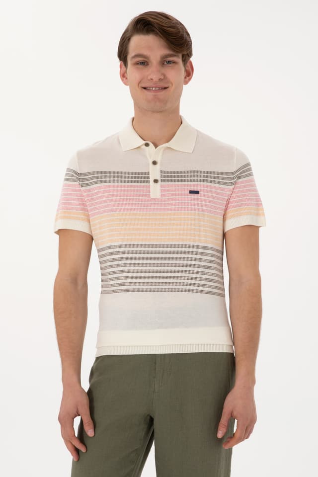 تیشرت مردانه U.S. Polo Assn. اسلیم فیت یقه پولو قهوهای خاکستری مدل 50299410-VR052 تیشرت مردانه U.S. Polo Assn. اسلیم فیت یقه پولو قهوهای خاکستری مدل 50299410-VR052